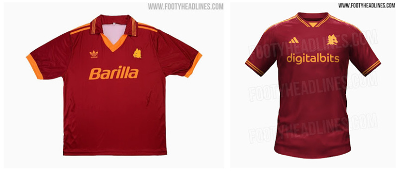 L'AS Roma dévoile son maillot 2023-24. Le premier du retour d'Adidas